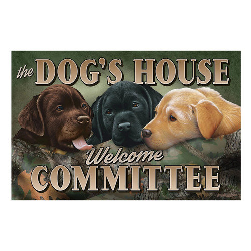 Rivers Edge Gifts Door Mat Rubber 26in x 17in-Dogs House