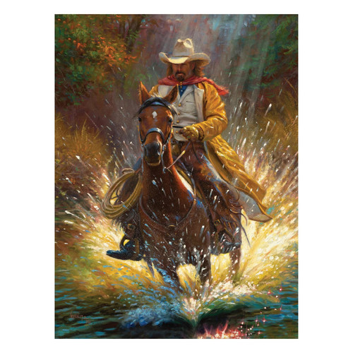 Rivers Edge Gifts LED Art 16in x 12in-Slippery When Wet