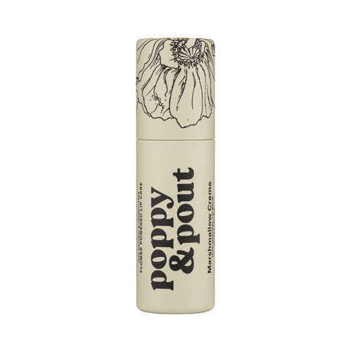 Poppy & Pout Lip Balm, Original, Marshmallow Creme