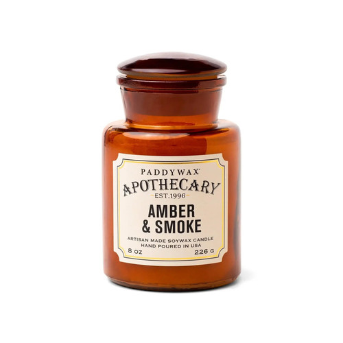 Paddywax Amber + Smoke - Apothecary 8 oz Candle