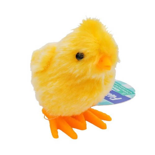 Toysmith Farm Fresh Fuzzy Chick Wind Up