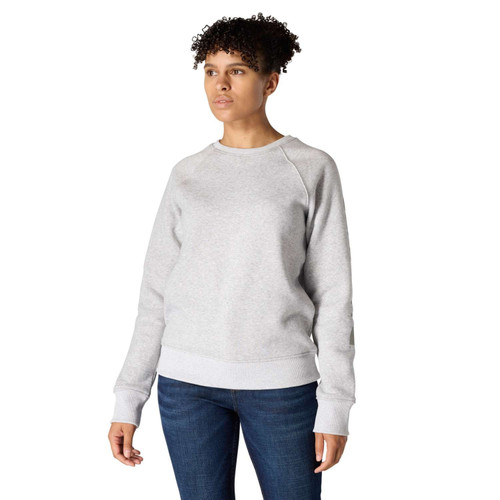 Carhartt Women's Relaxed Fit Midweight Graphic Crewneck Sweatshirt - Heather Gray