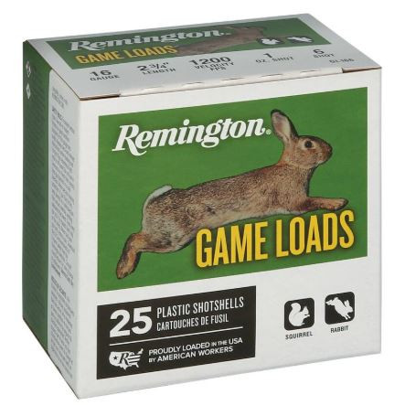 20034 REMINGTON 16GA 2-3/4IN 1OZ 6 25 RND/BX -26-047700039909
