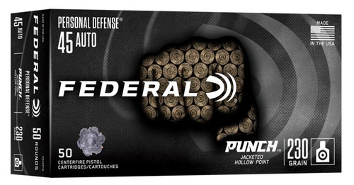 PD45P1G FEDERAL 45 AUTO 230GR PUNCH JHP 50RD 50 RN-604544704372