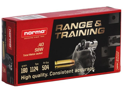 Norma 40 S&W 180Gr TMJ 801407652-810036151801