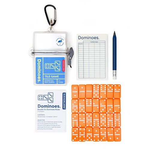 Kikkerland Dominoes Travel Game