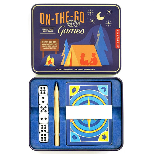 Kikkerland On-The-Go Games Tin Kit