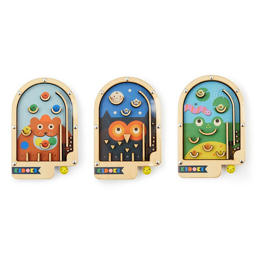 Kikkerland Wooden Pinball Assorted