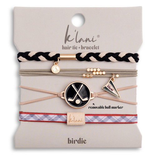 K'lani "Birdie" Black and Green Hair Tie Bracel