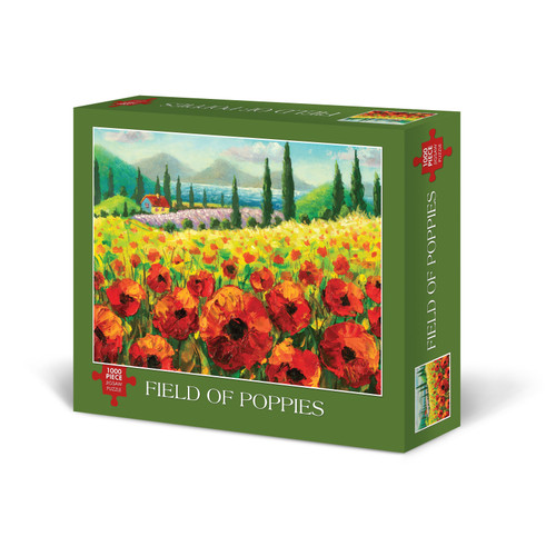 Willow Creek Press Field of Poppies 1000-Piece Puzzle