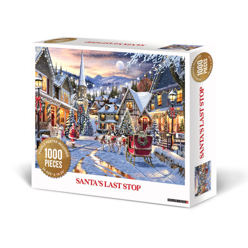 Willow Creek Press Santa's Last Stop 1000-Piece Puzzle