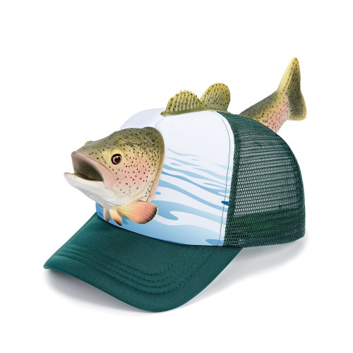 Oooh Yeah 3D Pop Trucker Hat Rainbow Trout