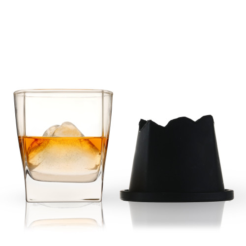 Viski Glacier Mountain Ice Mold Glass Set