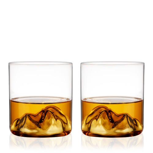 Viski Mountain Crystal Tumblers Set of 2