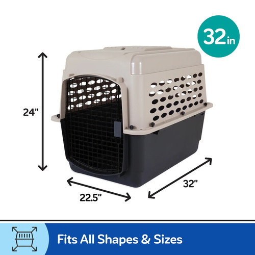Petmate All Purpose Kennel - Vari - TAUPE/BLACK / 32"