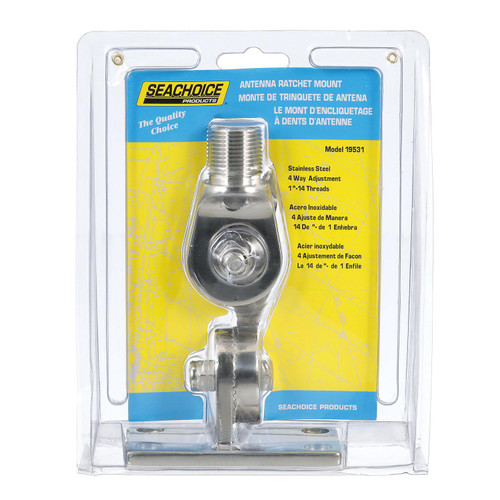 Seachoice Antenna Ratchet Mount - SS