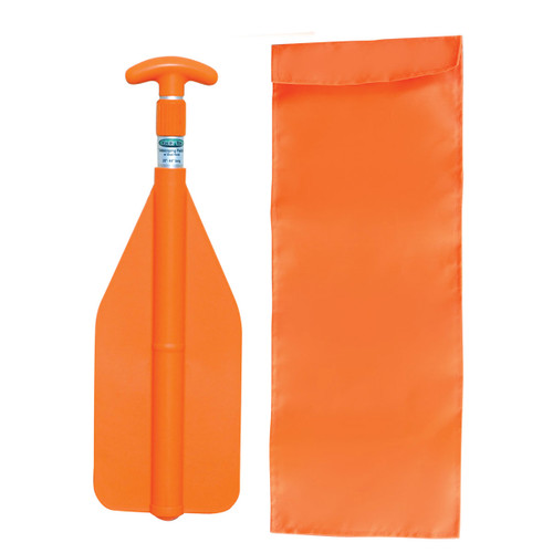 Kwik Tek TELESCOPING Paddle with Nylon Bag Orange 20in
