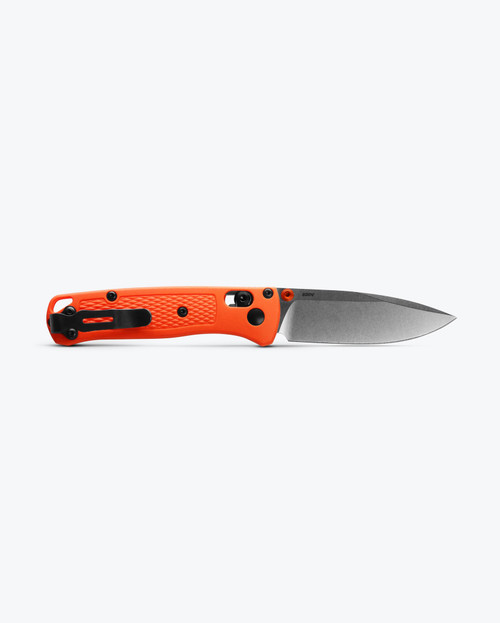 Benchmade Mini Bugout - Orange Grivory, Drop-point