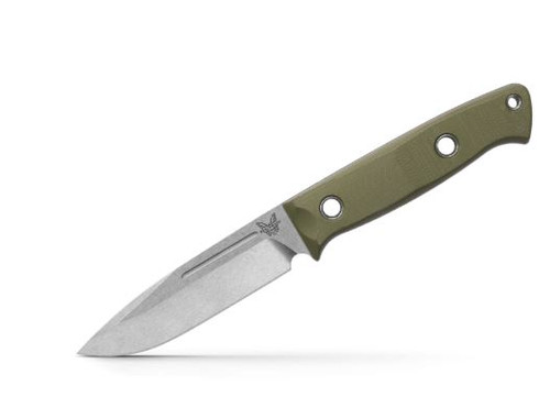 163-1 Bushcrafter | OD Green G10 | Drop-point -26-610953210755