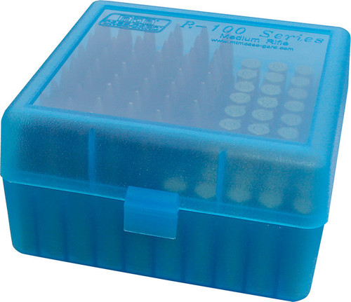 MTM Molded Products Co. Ammo Box 100 Round Flip-Top 223 204 Ruge 026057215242