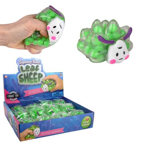Toy Network 3" Squeezy Bead Leaf Sheep 12ct