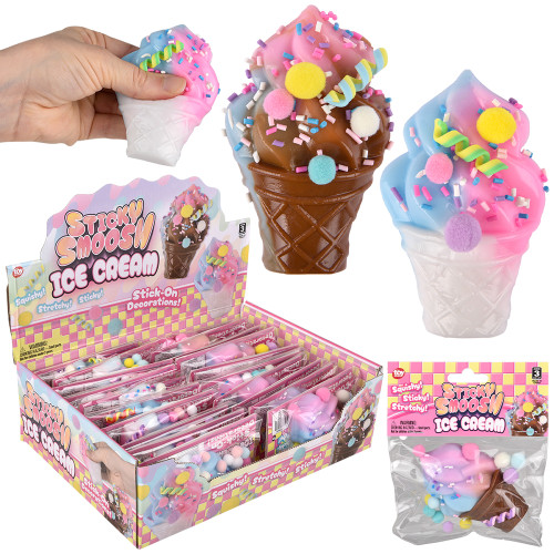 Toy Network 3.75" Pick N Pull Fidget Ice Cream Cone