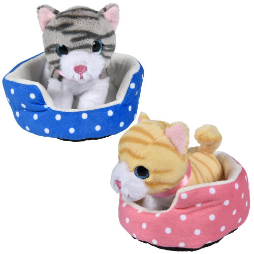 Toy Network 8" Cat In Bed