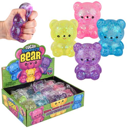 Toy Network T8.5 3" Squeezy Sugar Bears (12pcs/display)