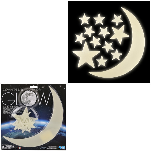 Toy Network T8.5 Glow-in-the-dark Moon & Stars