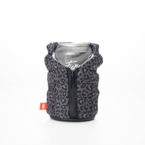 Puffin Coolers The Puffy Vest - Black Leopard