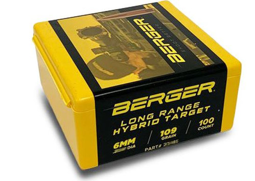 Berger 6mm 109 gr LR Hybrid Target 24485-679459244855