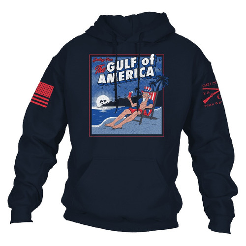 Grunt Style Greetings From The Gulf Of America Hoodie - Navy