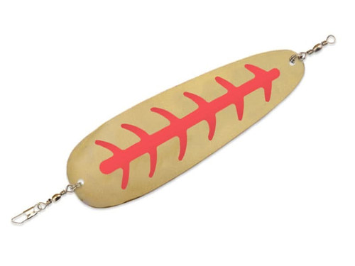 Macks Sling Blade Brass/Red 4"