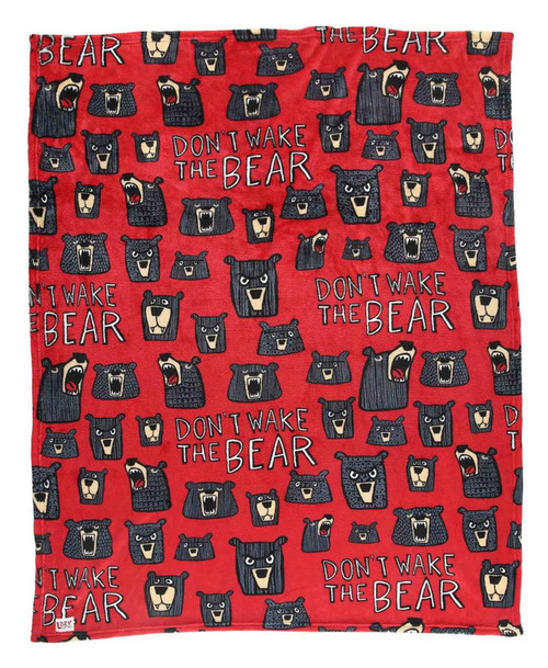KTB401 Don't Wake Bear Travel Blanket-25-210000405952