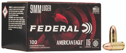 Federal 9mm Luger 115Gr AE9DP100-029465062477