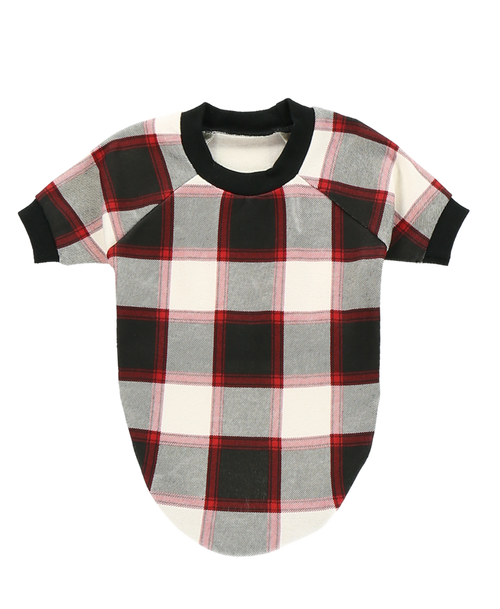 Black Plaid Dog Shirt Xs-210000405877