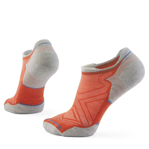 Smartwool Run Low Ankle Socks Orange Rust-Ash