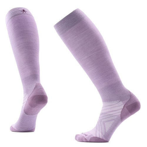 Smartwool Women's Ski Zero Cushion Over The Calf Socks Purple Dawn