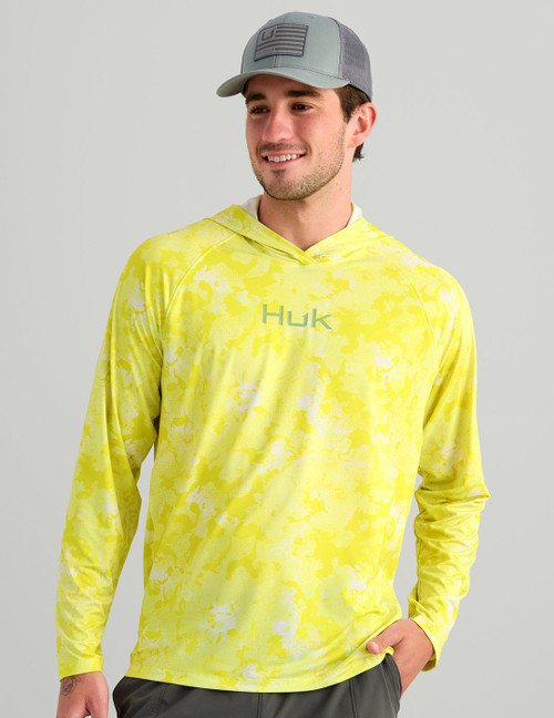 Huk M Airweight Kc Printed LS Hoodie Sky