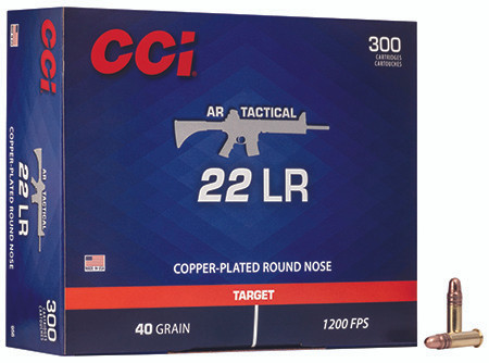956 CCI 22 LR AR TACTICAL 40GR CPRN 300 RND/BX -26-076683009562