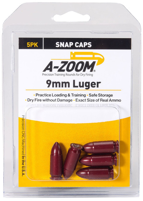 A-Zoom 9mm Snap Cap 5 Pack 15116-666692151163