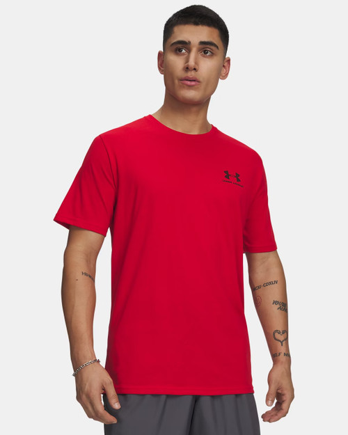 Under Armour UA Left Chest Logo Red--Black