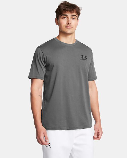 Under Armour UA Left Chest Logo Men's Short Sleeve Gray SM