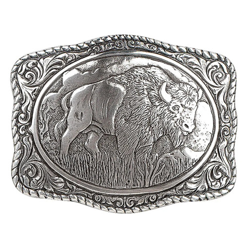 M&F Western Rect Rp Edg Buffalo AS