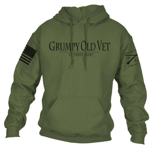Grunt Style Grumpy Old Vet Hoodie M