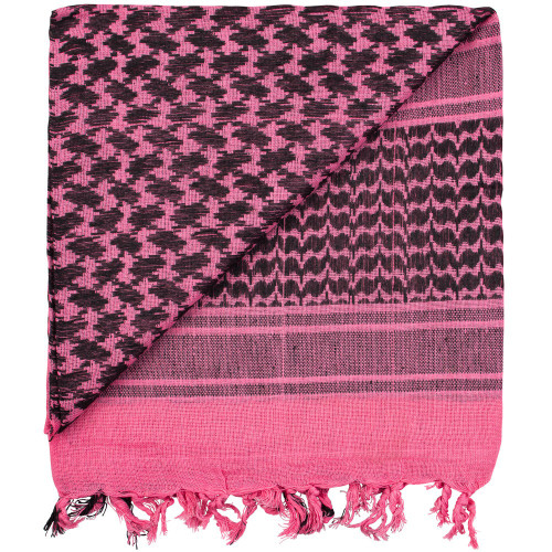 Fox Outdoor Tactical Shemagh - Black and Pink