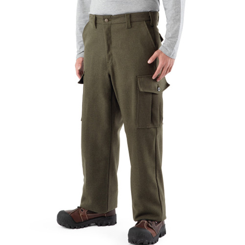 Codet (Big Bill) Merino Wool Cargo Pants - Green - 38/33 Green