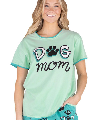 Lazy One Dog Mom Pj Tee