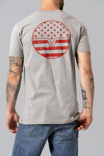 Kimes Ranch American Bullseye Shirt - Dark Grey Heather