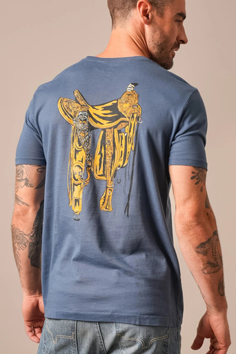 Kimes Ranch Lucky B Saddle Tee - Dark Brown